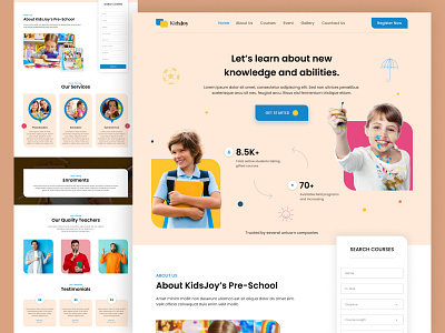 Kids Learning Website designs, themes, templates and downloadable graphic  elements on Dribbble