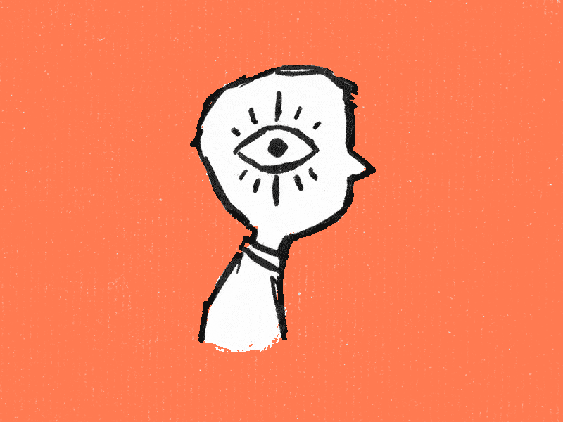 Visual Thinking drawing eye head person