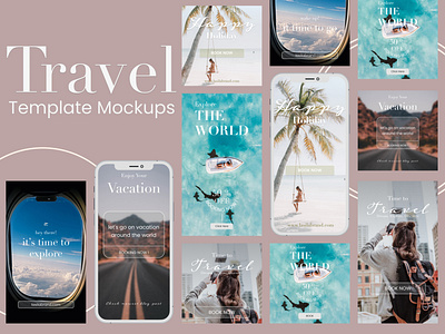 Travel Template Mockups