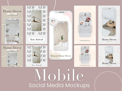 Mobile Social Media Mockups