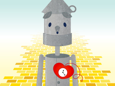 PCFF - Tin Man heart illustration man oz tin watch website wizard