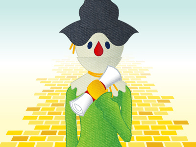 PCFF - Scarecrow illustration oz scarecrow website wizard