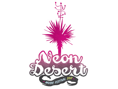 Neon Desert Identity 03 desert el paso festival jackelope music neon quail stage yucca