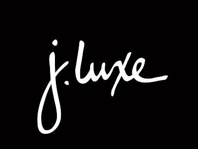 J Luxe Boutique Logo apparel black el paso fashion hand drawn jewelry lettering retail white woman