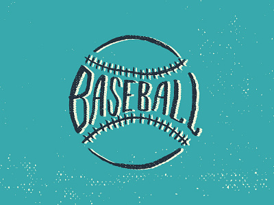 Bring It El Paso 01 baseball blue canvas hand drawn illustration lettering teal texture