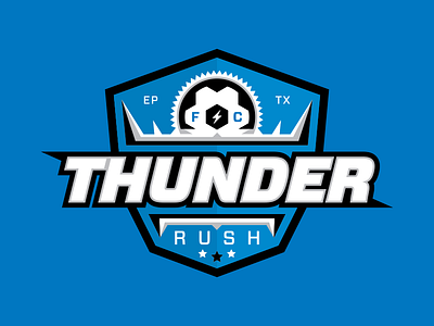 Thunder Soccer 01 ball blue electric energy rush shield soccer sports texas thunder