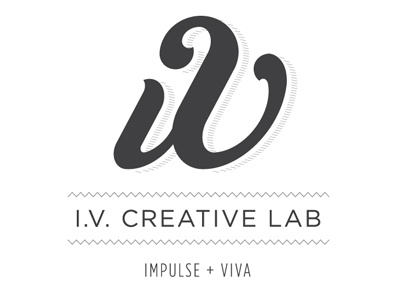 I.V. Creative Lab Identity custom design graphic identity lettering logo script type