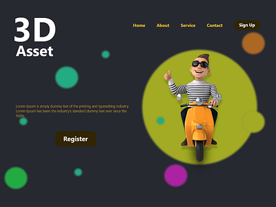 3D Asset Landing Page