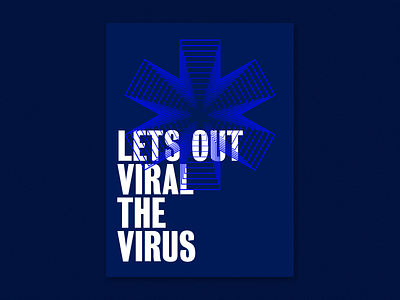 Track & Trace Poster blue branding covid covid19 instagram medical post poster track and trace typography viral virus