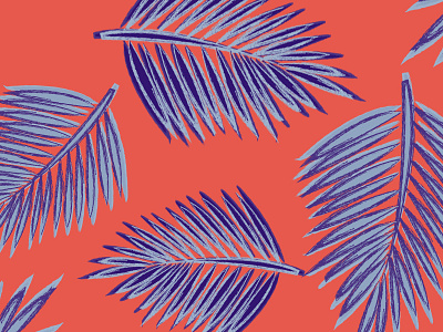 Palm Textile color design graphics palm pattern
