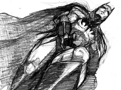 Batmancometh batman comics dc lines sketch
