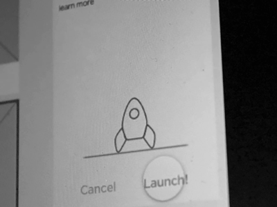 Launch Sequence animated design framer100 interaction launch rocket ship ui ux