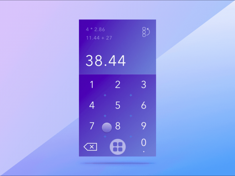 Calculator Concept animation calculator challenge framer framerjs interaction mockup ui