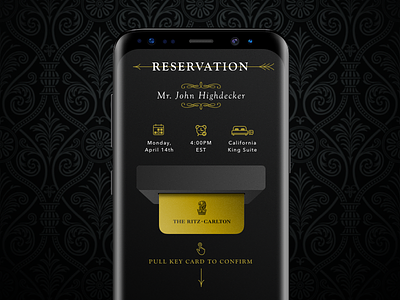 Confirm Reservation branding design mobile reservation ui ux