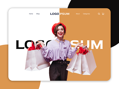 Fashion Landing Page adobe xd branding design figma illustration landingpage logo photoshop ui ux