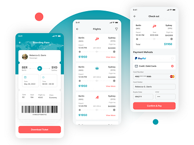 Flight Ticket Booking App adobe xd animation application design branding design figma graphic design landingpage mobile app photoshop ui ui design uiux uiux design user experiance ux ux design