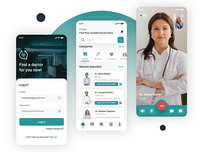 Doctor Finder Mobile App adobe adobe xd android application design design doctor figma helthcare hire me ios landingpage medical mobile app photoshop portfolio ui uiux uk usa ux