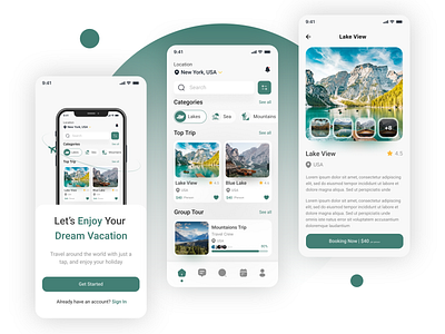 Travel App Android & IOS adobe xd android design figma hire me india ios landingpage mobile app startup travel travelling app ui uiux uk usa user interface ux