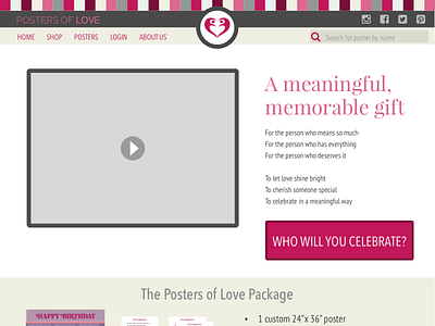 Posters Of Love HP marketing page product description