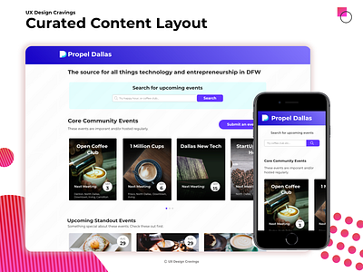 Curated Content Layout