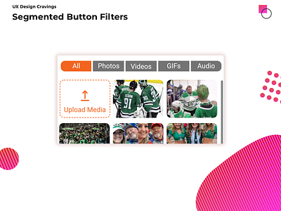 Segmented button filters app button filters flat segmented ui ux web