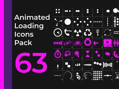 Animated Loading Icons Pack 63 aftereffects animation design game glitch glow icons illustration logo motiongraphics templates videoanimators videoeditors videoeffects videographers videomakers videoprojects