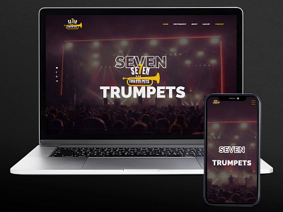 7 Trumpets Music band animation branding design ui