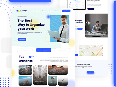 Agency Depth | Organizer website design adobexd agency depth anas raza creative website template design creative websites dailyui design designer dribbblers ds anas raza graphicdesignui illustration logo ui ui design uidesign userexperience userinterface website website design