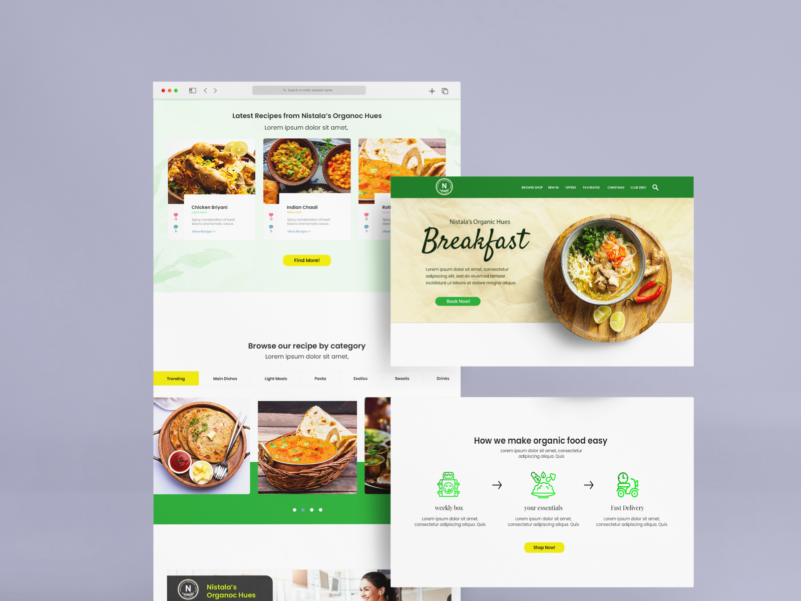 Organic Food Mockup by vijay TEKUR on Dribbble