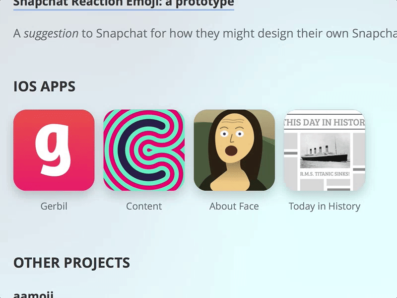 iOS Apps Showcase app icon ios portfolio