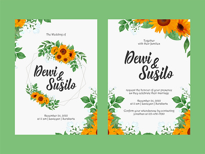 Wedding Invitation Template beautiful branding design graphic design illustration logo template typography ui ux watercolor wedding wedding invitation