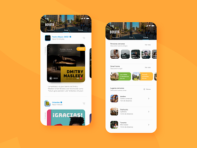 Home concept for Site It app follow home mobile place post smart ui user ux
