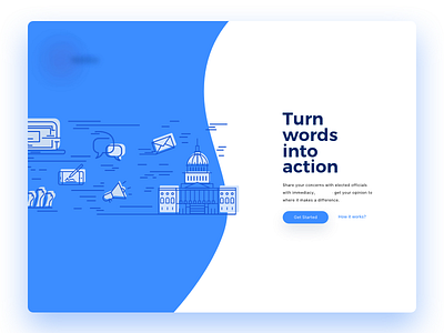 Government Landing Page product saas website