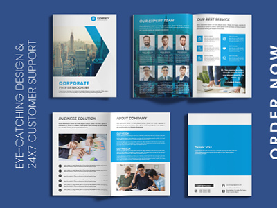 Professional company profile, business proposal, booklet design booklet design graphic design