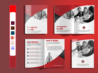 Professional Company Profile, Annual Report, Business Proposal 3d animation branding graphic design logo motion graphics trifold22 ui