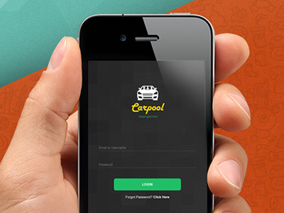 Carpooling App Design android carpooling iphone ui ux