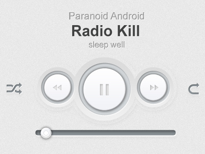Free PSD Player Control Buttons design next pause play buttons previous ui ux