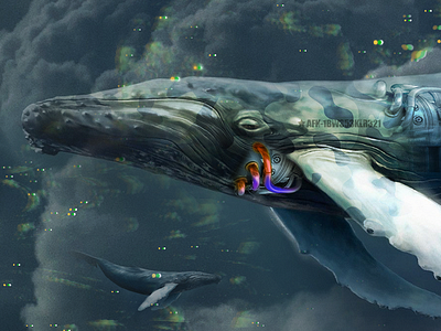 Blue Whale digitalart hybrid hybrid creature whale