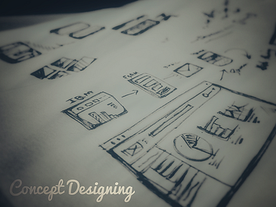 Concept Design Dashboard concept dashboard sketching wireframing