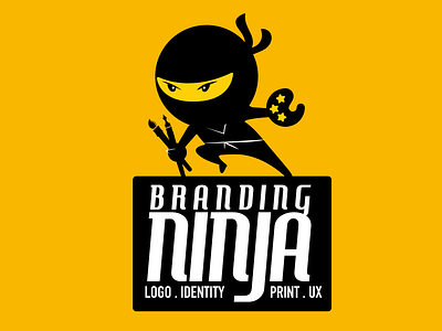 Branding Ninja Logo adobe branding concept design designer designstudio illustration india logo ninja ux design vector