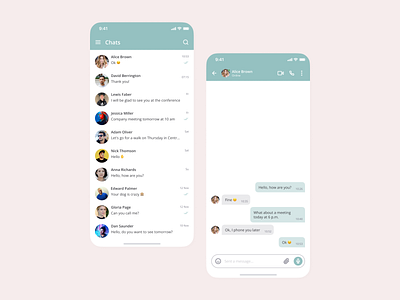 Direct Messaging | DailyUI 013 dailyui design direct messaging figma mobile ui ux