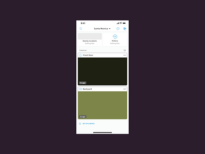 Day 21 - Home Monitoring Dashboard app app design branding camera dailyui dailyuichallenge dashboard design graphic design history home monitor nearby product design security technology ui user interface ux webcam