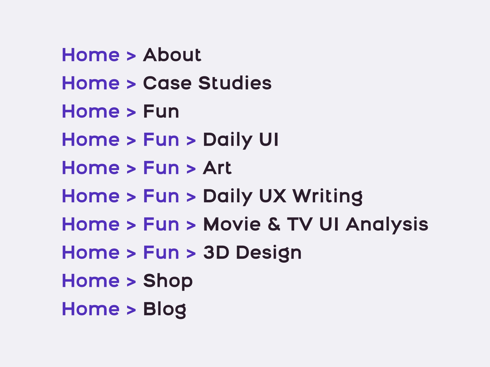 Day 56 Breadcrumbs by Cindy Liang on Dribbble