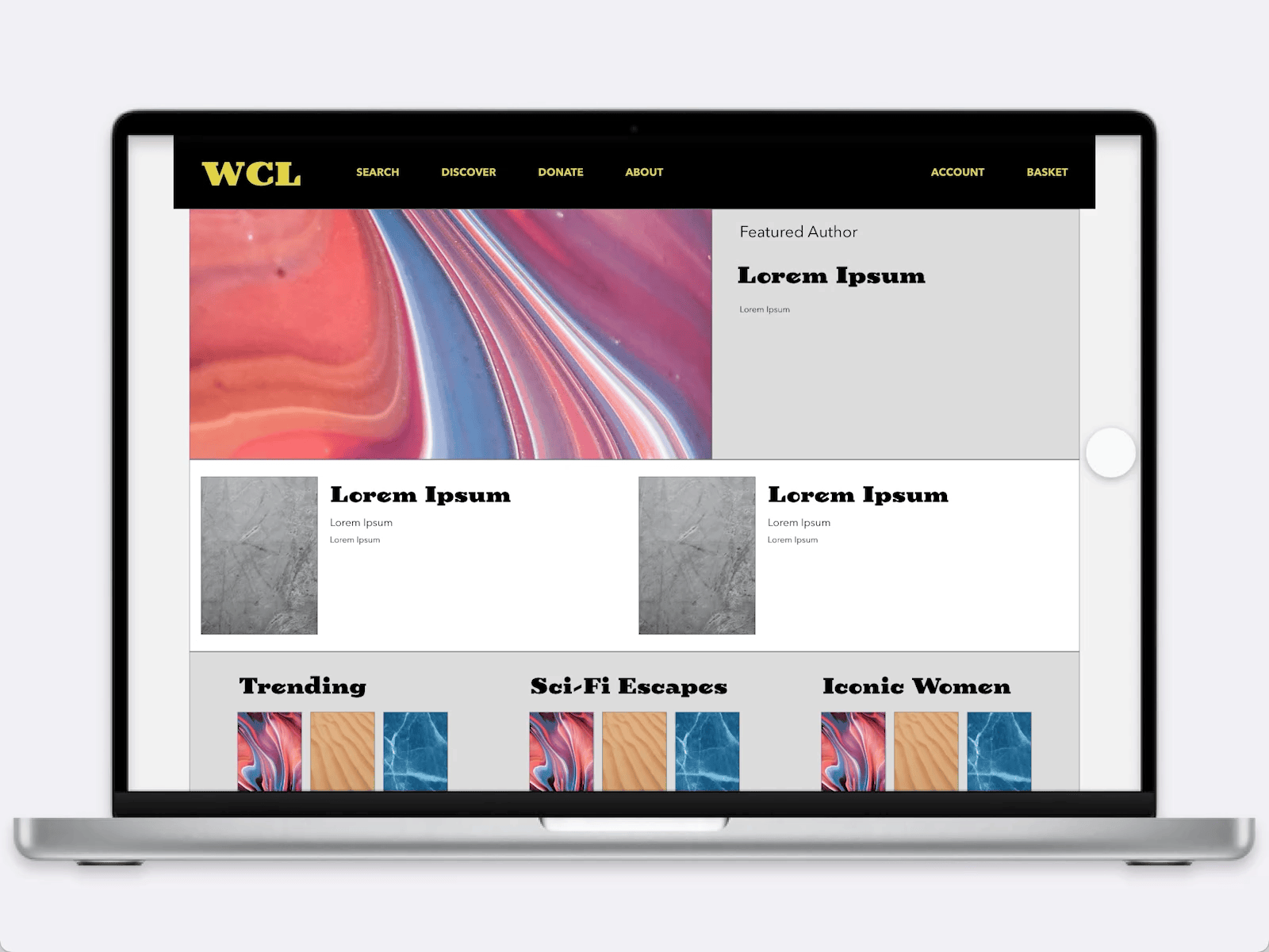 Day 69 - Trending author books branding collections dailyui dailyuichallenge design feature footer graphic design homepage library logo navigation product design social media title trending ui ui design