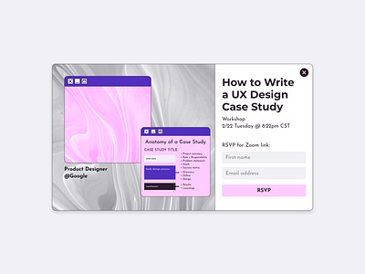 070 - Event Listing branding case study conference dailyui dailyuichallenge design email event google graphic design listing newsletter outline pop up product design rsvp schedule sign up ui workshop