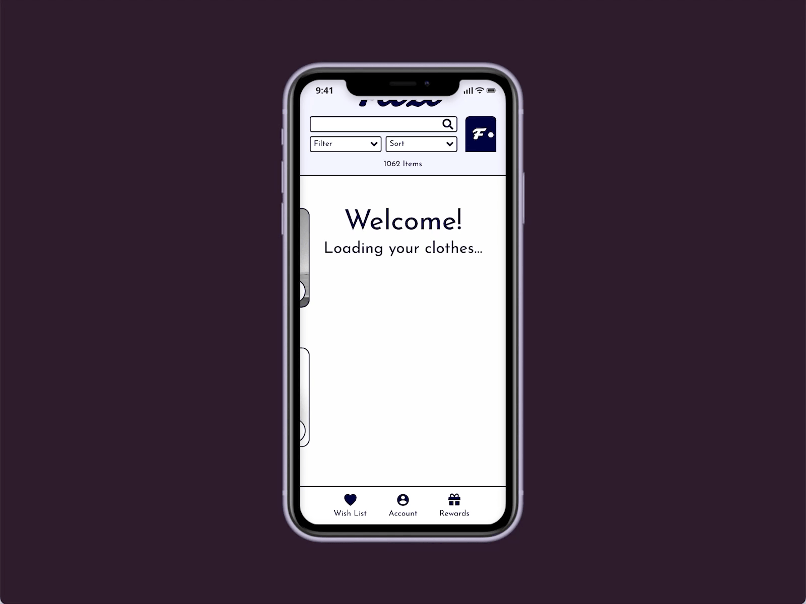 Day 76 - Loading... branding clothing dailyui dailyuichallenge design graphic design like likes loading mobile app motion pricing product design scroll try on ui uiux user interface welcome wish list