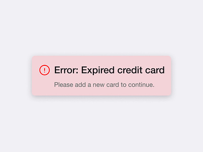 UX Writing Challenge: Day 9 branding challenge credit card daily dailyui dailyuichallenge danger design error graphic design information message notification product design ui update ux ux writing warning writing