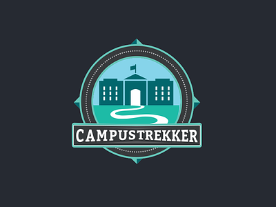 Campustrekker Logo design badgedesign education identity logo logodesign