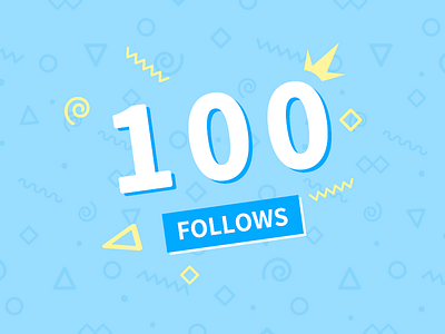 100 Follows follows thanks