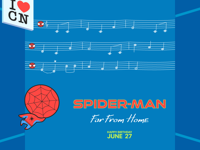 Spider-Man illustration invitation